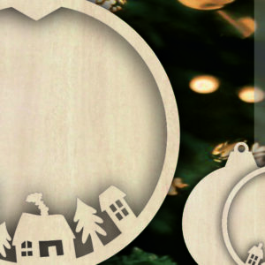 Intra απο ξύλο plywood 3mm-4mm πάχος - Χριστουγεννιάτικο Δέντρο Παιχνίδια Αρχεία   Δίασταση 6x6 cm INTRAFABR-104941181