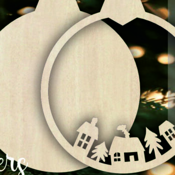 Intra απο ξύλο plywood 3mm-4mm πάχος - Χριστουγεννιάτικο Δέντρο Παιχνίδια Αρχεία   Δίασταση 6x6 cm INTRAFABR-104941181 - Image 2