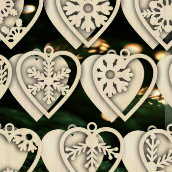 Intra απο ξύλο plywood 3mm-4mm πάχος - Χριστουγεννιάτικο Δέντρο Παιχνίδια Αρχεία   Δίασταση 6x6 cm INTRAFABR-104917565 - Image 5