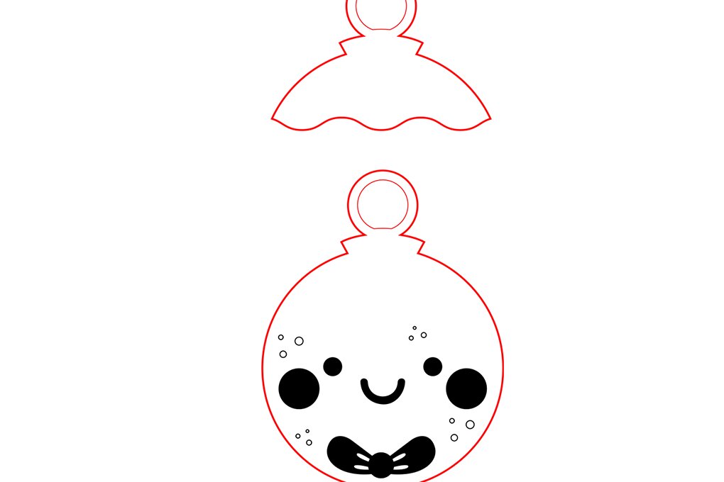 Intra απο ξύλο plywood 3mm-4mm πάχος - Χριστουγεννιάτικο Δέντρο Παιχνίδια  για Glowforge Δίασταση 6x6 cm INTRAFABR-81828898