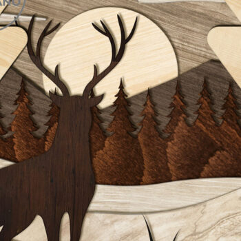 Intra απο ξύλο plywood 3mm-4mm πάχος - Πρότυπο χειμερινής κοπής λέιζερ Χριστουγεννιάτικου δέντρου Δίασταση 5x8 cm INTRAFABR-78789641 - Image 7