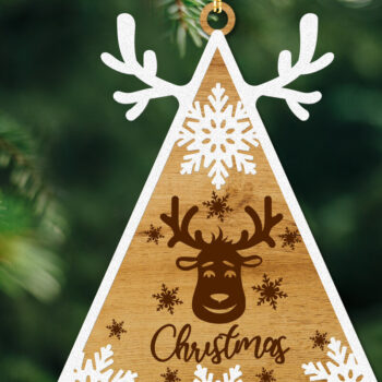 Intra απο ξύλο plywood 3mm-4mm πάχος - Πακέτο χριστουγεννιάτικων δέντρων για οποιαδήποτε χειροτεχνία Δίασταση 7x4 cm INTRAFABR-19154400 - Image 2