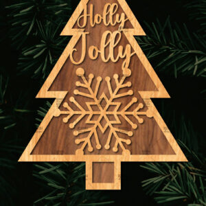 Intra απο ξύλο plywood 3mm-4mm πάχος - Στάση κοπής με λέιζερ Χριστουγεννιάτικα δέντρα  Δίασταση 20x20 cm INTRAFABR-108225708