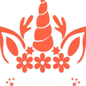 Intra απο ξύλο plywood 3mm-4mm πάχος - Χριστουγεννιάτικο Μονόκερος Κεφάλια και Πρόσωπα Εικονογράφηση Δίασταση 15x15 cm INTRAFABR-80495615