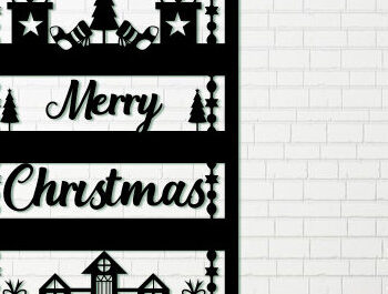 Intra απο ξύλο plywood 3mm-4mm πάχος - Πακέτο  με χριστουγεννιάτικο τοίχο Δίασταση 40x50 cm INTRAFABR-83472030 - Image 8