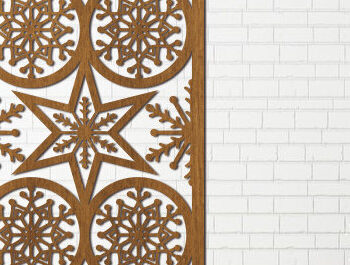 Intra απο ξύλο plywood 3mm-4mm πάχος - Πακέτο  με χριστουγεννιάτικο τοίχο Δίασταση 40x50 cm INTRAFABR-83472030 - Image 10