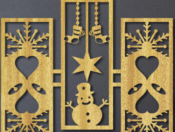 Intra απο ξύλο plywood 3mm-4mm πάχος - Πακέτο  με χριστουγεννιάτικο τοίχο Δίασταση 40x50 cm INTRAFABR-83472030 - Image 18