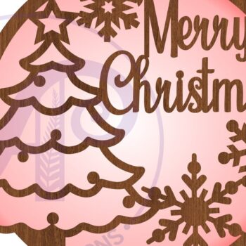 Intra απο ξύλο plywood 3mm-4mm πάχος - Χριστουγεννιάτικες επιγραφές τοίχου 2 Επιλογές, Δίασταση 40x50 cm INTRAFABR-80181597 - Image 4