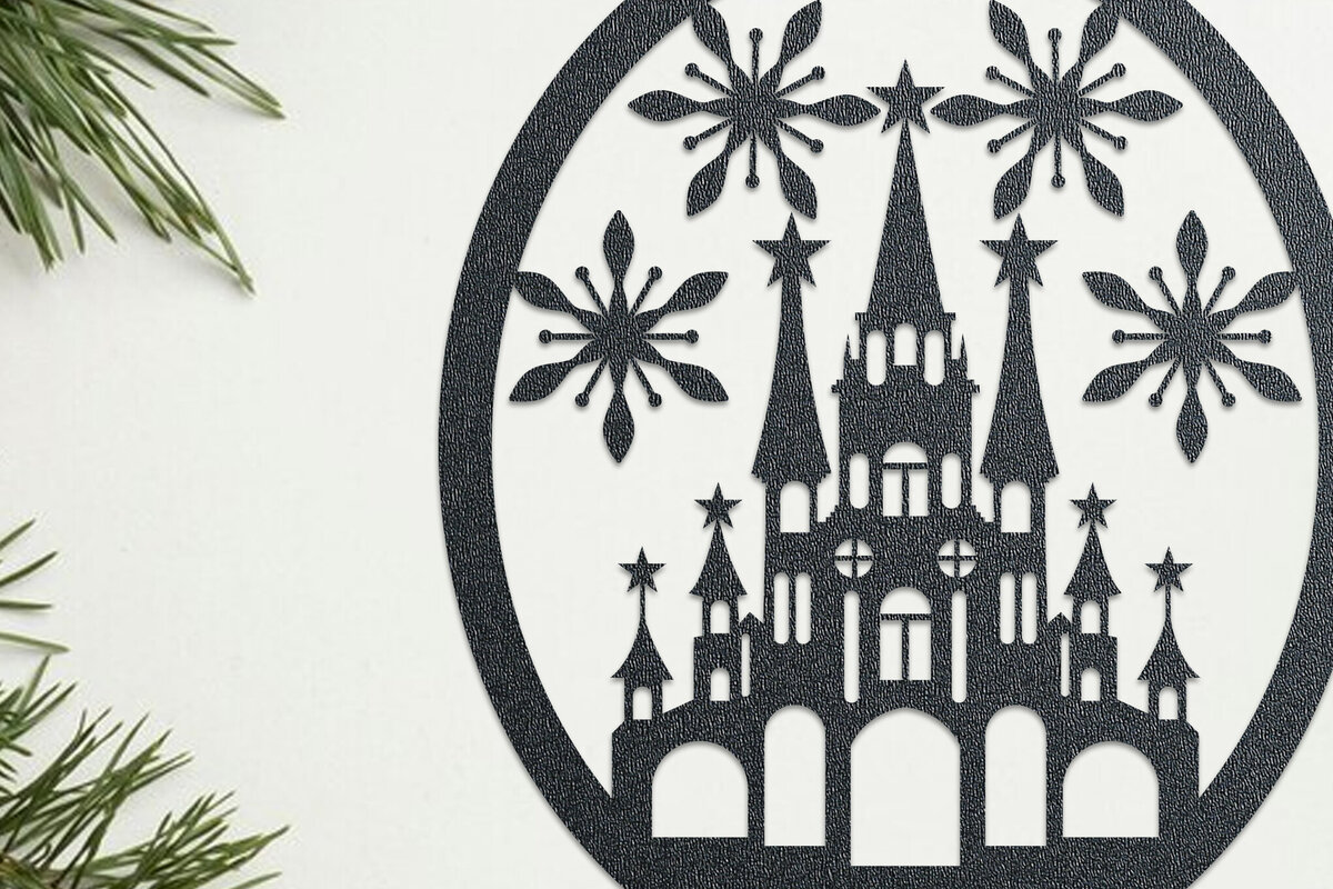 Intra απο ξύλο plywood 3mm-4mm πάχος - Χριστουγεννιάτικη διακόσμηση τοίχου με Laser Cut  Δίασταση 15x15 cm INTRAFABR-107873351