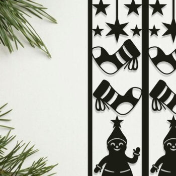 Intra απο ξύλο plywood 3mm-4mm πάχος - Χριστουγεννιάτικη διακόσμηση τοίχου LaserCut  Bundle Δίασταση 15x15 cm INTRAFABR-107873458 - Image 3