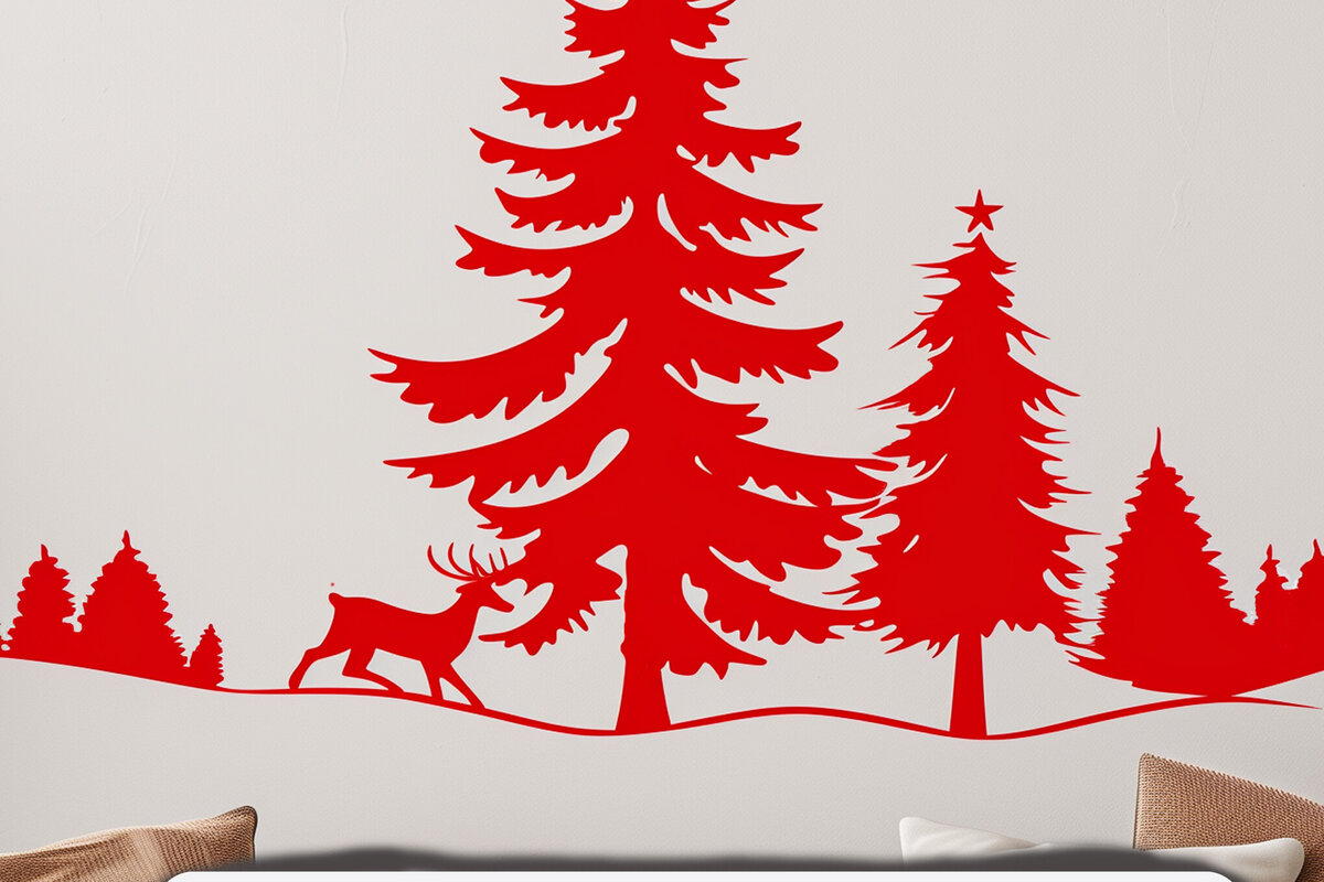 Intra απο ξύλο plywood 3mm-4mm πάχος - Χριστουγεννιάτικη διακόσμηση τοίχου  Cut  Δίασταση 4x4 cm INTRAFABR-100389229