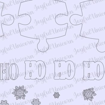 Intra απο ξύλο plywood 3mm-4mm πάχος - Χριστουγεννιάτικο παζλ τοίχου  Δίασταση 22x52 cm INTRAFABR-42444463 - Image 2