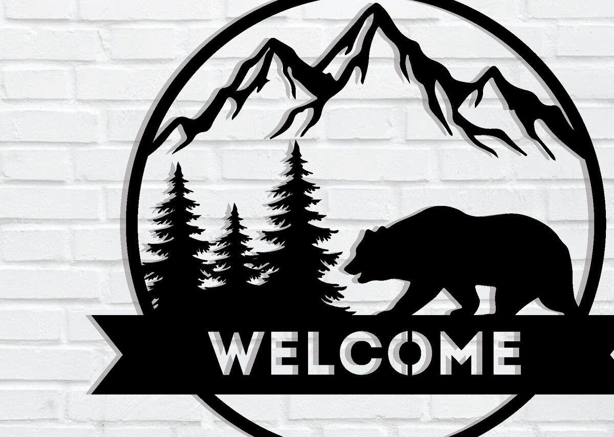 Intra απο ξύλο plywood 3mm-4mm πάχος - Christmas Welcome Sing Metal Wall Art Δίασταση 40x50 cm INTRAFABR-83253053