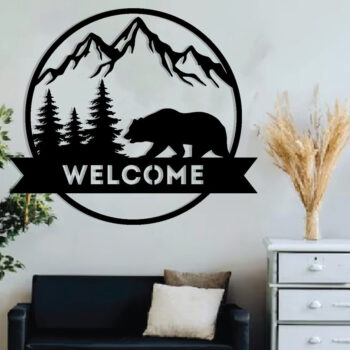 Intra απο ξύλο plywood 3mm-4mm πάχος - Christmas Welcome Sing Metal Wall Art Δίασταση 40x50 cm INTRAFABR-83253053 - Image 3