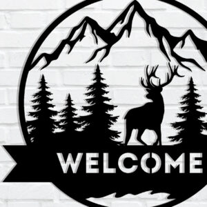 Intra απο ξύλο plywood 3mm-4mm πάχος - Christmas Welcome Sing Metal Wall Art Δίασταση 40x50 cm INTRAFABR-83253002