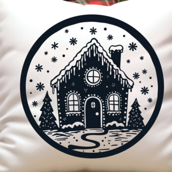 Intra απο ξύλο plywood 3mm-4mm πάχος - Χριστουγεννιάτικο ιδιότροπο μελόψωμο σπίτι Δίασταση 15x15 cm INTRAFABR-107975056 - Image 6