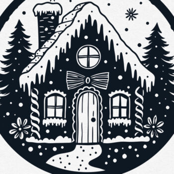 Intra απο ξύλο plywood 3mm-4mm πάχος - Χριστουγεννιάτικο ιδιότροπο μελόψωμο σπίτι Δίασταση 15x15 cm INTRAFABR-107975464 - Image 7