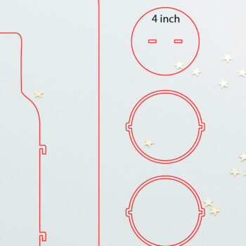 Intra απο ξύλο plywood 3mm-4mm πάχος - Θήκη χριστουγεννιάτικου μπουκαλιού κρασιού | Χριστούγεννα Δίασταση 4x14 cm INTRAFABR-108435280 - Image 3