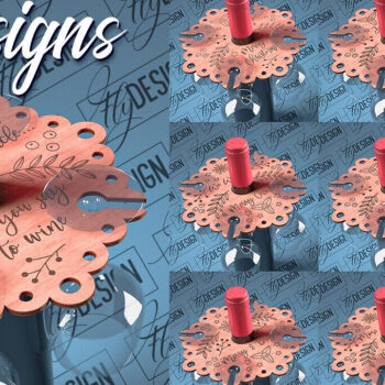 Intra απο ξύλο plywood 3mm-4mm πάχος - Christmas Wine Caddy Laser Cut  Δίασταση 15x15 cm INTRAFABR-79745027 - Image 1