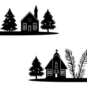 Intra απο ξύλο plywood 3mm-4mm πάχος - Χριστουγεννιάτικο Χειμερινό Μεγάλο Σπίτι Δίασταση 20x20 cm INTRAFABR-105492471