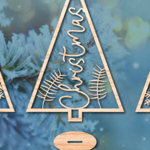 Intra απο ξύλο plywood 3mm-4mm πάχος - Χριστουγεννιάτικο Χειμερινό  Laser Cut Bundle Δίασταση 25x25 cm INTRAFABR-48952496