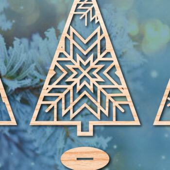 Intra απο ξύλο plywood 3mm-4mm πάχος - Χριστουγεννιάτικο Χειμερινό  Laser Cut Bundle Δίασταση 25x25 cm INTRAFABR-48764666 - Image 1