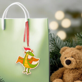 Intra απο ξύλο plywood 3mm-4mm πάχος - Χριστούγεννα με Σετ Laser Dinos Δίασταση 15x15 cm INTRAFABR-107205365 - Image 4