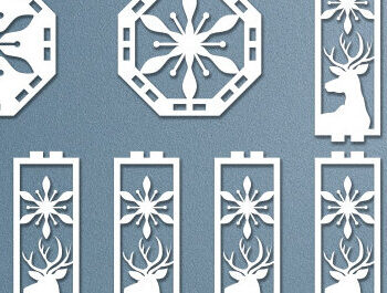 Intra απο ξύλο plywood 3mm-4mm πάχος - Χριστουγεννιάτικο Ξύλινο Φανάρι με Laser Cut Δίασταση 15x15 cm INTRAFABR-51983376 - Image 6