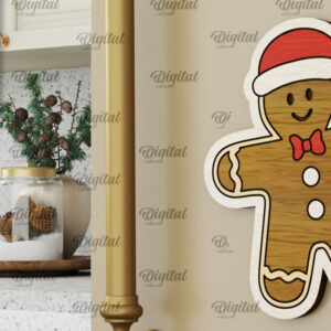 Intra απο ξύλο plywood 3mm-4mm πάχος - Χριστουγεννιάτικο Ξύλινο σχέδιο κοπής με μαγνήτη με λέιζερ Δίασταση 15x15 cm INTRAFABR-104687339