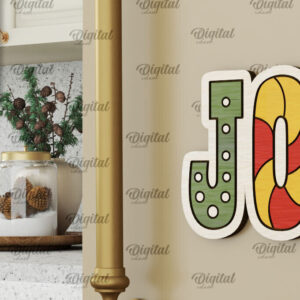 Intra απο ξύλο plywood 3mm-4mm πάχος - Χριστουγεννιάτικο Ξύλινο σχέδιο κοπής με μαγνήτη με λέιζερ Δίασταση 15x15 cm INTRAFABR-104687147