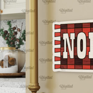 Intra απο ξύλο plywood 3mm-4mm πάχος - Χριστουγεννιάτικο Ξύλινο σχέδιο κοπής με μαγνήτη με λέιζερ Δίασταση 15x15 cm INTRAFABR-104687180