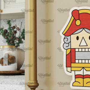 Intra απο ξύλο plywood 3mm-4mm πάχος - Χριστουγεννιάτικο Ξύλινο σχέδιο κοπής με μαγνήτη με λέιζερ Δίασταση 15x15 cm INTRAFABR-104687277