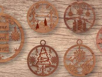 Intra απο ξύλο plywood 3mm-4mm πάχος - Χριστουγεννιάτικο Ξύλινο Στολίδι  Πακέτο 778 Δίασταση 6x6 cm INTRAFABR-50230114 - Image 5