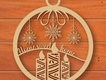 Intra απο ξύλο plywood 3mm-4mm πάχος - Χριστουγεννιάτικο Ξύλινο Στολίδι  Πακέτο 778 Δίασταση 6x6 cm INTRAFABR-50230114 - Image 9