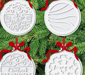 Intra απο ξύλο plywood 3mm-4mm πάχος - Χριστουγεννιάτικο Ξύλινο Στολίδι  Πακέτο1098 Δίασταση 6x6 cm INTRAFABR-108095155