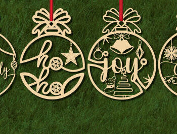 Intra απο ξύλο plywood 3mm-4mm πάχος - Χριστουγεννιάτικο Ξύλινο Στολίδι  Bundle1112 Δίασταση 6x6 cm INTRAFABR-108422819 - Image 3