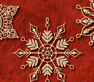 Intra απο ξύλο plywood 3mm-4mm πάχος - Χριστουγεννιάτικο Ξύλινο Στολίδι  Πακέτο1132 Δίασταση 6x6 cm INTRAFABR-108862275