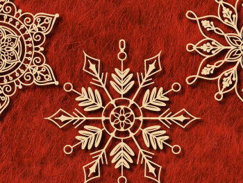 Intra απο ξύλο plywood 3mm-4mm πάχος - Χριστουγεννιάτικο Ξύλινο Στολίδι  Πακέτο1132 Δίασταση 6x6 cm INTRAFABR-108862275 - Image 1