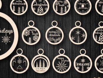 Intra απο ξύλο plywood 3mm-4mm πάχος - Χριστουγεννιάτικο Ξύλινο Στολίδι  Χαρτί κοπής Δίασταση 6x6 cm INTRAFABR-48798564 - Image 1