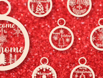 Intra απο ξύλο plywood 3mm-4mm πάχος - Χριστουγεννιάτικο Ξύλινο Στολίδι  Χαρτί κοπής Δίασταση 6x6 cm INTRAFABR-48798564 - Image 3