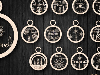 Intra απο ξύλο plywood 3mm-4mm πάχος - Χριστουγεννιάτικο Ξύλινο Στολίδι  Χαρτί κοπής Δίασταση 6x6 cm INTRAFABR-48798564 - Image 5