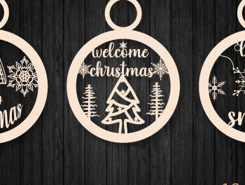 Intra απο ξύλο plywood 3mm-4mm πάχος - Χριστουγεννιάτικο Ξύλινο Στολίδι  Χαρτί κοπής Δίασταση 6x6 cm INTRAFABR-48798564 - Image 6