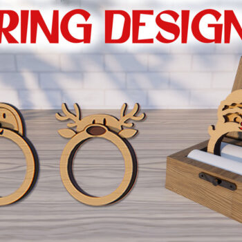 Intra απο ξύλο plywood 3mm-4mm πάχος - Χριστουγεννιάτικο ξύλινο δαχτυλίδι με λέιζερ Δίασταση 15x15 cm INTRAFABR-79290811 - Image 1