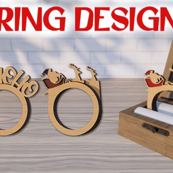 Intra απο ξύλο plywood 3mm-4mm πάχος - Χριστουγεννιάτικο ξύλινο δαχτυλίδι με λέιζερ Δίασταση 15x15 cm INTRAFABR-79290797 - Image 1