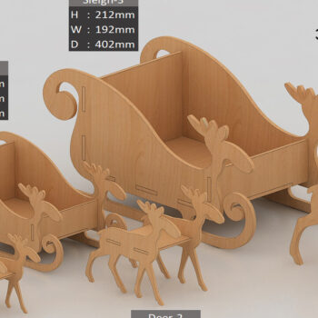 Intra απο ξύλο plywood 3mm-4mm πάχος - Χριστουγεννιάτικα Ξύλινα Αρχεία Λέιζερ Άι Βασίλη Δίασταση 30x20 cm INTRAFABR-38590192 - Image 2