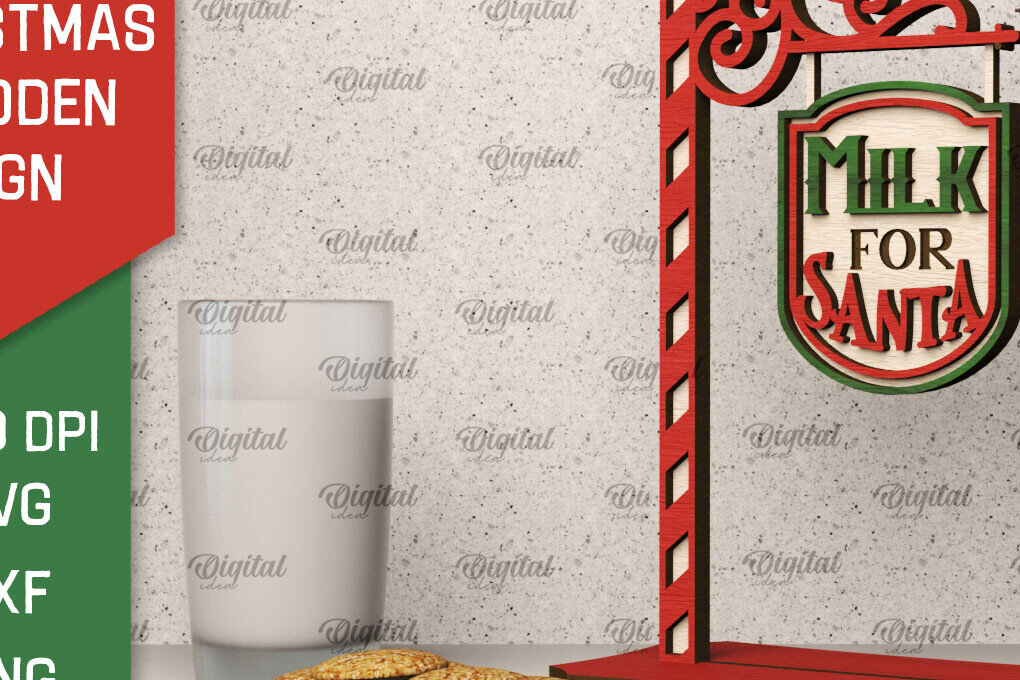 Intra απο ξύλο plywood 3mm-4mm πάχος - Χριστουγεννιάτικη ξύλινη πινακίδα κοπής με λέιζερ Δίασταση 30x20 cm INTRAFABR-104864999