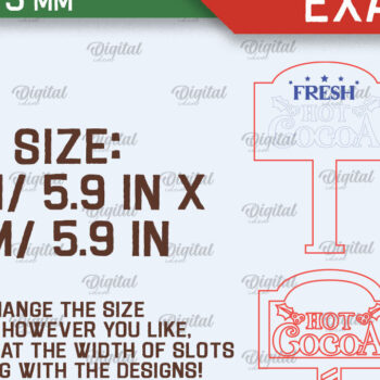 Intra απο ξύλο plywood 3mm-4mm πάχος - Δέσμη κοπής με λέιζερ χριστουγεννιάτικες ξύλινες πινακίδες Δίασταση 15x15 cm INTRAFABR-104867249 - Image 2