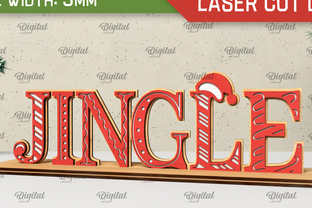 Intra απο ξύλο plywood 3mm-4mm πάχος - Χριστουγεννιάτικη ξύλινη βάση  Δίασταση 15x15 cm INTRAFABR-105332891