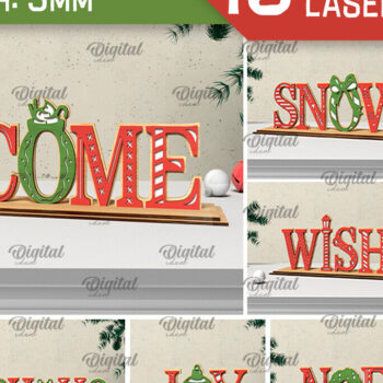 Intra απο ξύλο plywood 3mm-4mm πάχος - Χριστουγεννιάτικες Ξύλινες Βάσεις Πακέτο κοπής με λέιζερ Δίασταση 15x15 cm INTRAFABR-105334315 - Image 1