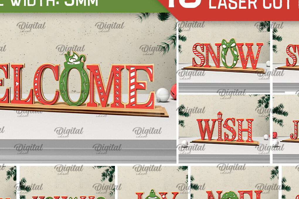 Intra απο ξύλο plywood 3mm-4mm πάχος - Χριστουγεννιάτικες Ξύλινες Βάσεις Πακέτο κοπής με λέιζερ Δίασταση 15x15 cm INTRAFABR-105334315